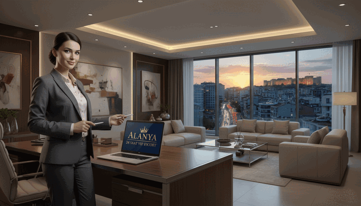 A professional and elegant scene depicting a stylish, upscale office environment, showcasing the concept of "Alanya 24 saat vip escort" service. In the foreground, a sophisticated woman dressed in smart business attire, exuding confidence and professionalism, stands by a desk with a laptop open, symbolizing efficiency. In the middle ground, a modern office setting featuring contemporary decor, with soft lighting that creates a warm atmosphere, such as large windows letting in natural light. The background includes a cityscape view of Alanya, combining the hustle of urban life with a sense of tranquility. The mood is professional yet inviting, embodying the essence of quick and reliable solutions in escort services, reflecting trust and quality. A professional and elegant scene depicting a stylish, upscale office environment, showcasing the concept of "Alanya 24 saat vip escort" service. In the foreground, a sophisticated woman dressed in smart business attire, exuding confidence and professionalism, stands by a desk with a laptop open, symbolizing efficiency. In the middle ground, a modern office setting featuring contemporary decor, with soft lighting that creates a warm atmosphere, such as large windows letting in natural light. The background includes a cityscape view of Alanya, combining the hustle of urban life with a sense of tranquility. The mood is professional yet inviting, embodying the essence of quick and reliable solutions in escort services, reflecting trust and quality.