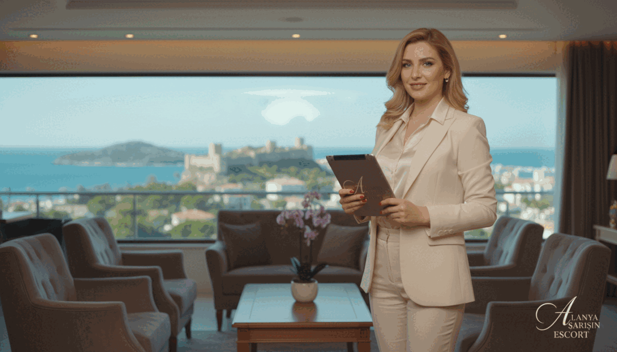 A professional and elegant setting showcasing a well-dressed individual representing "alanya sarışın escort." In the foreground, a confident person with blonde hair is standing, wearing sophisticated business attire, exuding professionalism. In the middle ground, a tasteful setting with plush furnishings and soft ambient lighting creates a relaxed atmosphere, perfect for a massage and escort service discussion. The background features a serene Alanya landscape, including hints of the Mediterranean, lush greenery, and a clear blue sky. Incorporate soft, warm lighting to enhance the inviting mood, captured with a slight depth of field to focus on the individual while gently blurring the background, creating a sense of tranquility and professionalism. A professional and elegant setting showcasing a well-dressed individual representing "alanya sarışın escort." In the foreground, a confident person with blonde hair is standing, wearing sophisticated business attire, exuding professionalism. In the middle ground, a tasteful setting with plush furnishings and soft ambient lighting creates a relaxed atmosphere, perfect for a massage and escort service discussion. The background features a serene Alanya landscape, including hints of the Mediterranean, lush greenery, and a clear blue sky. Incorporate soft, warm lighting to enhance the inviting mood, captured with a slight depth of field to focus on the individual while gently blurring the background, creating a sense of tranquility and professionalism.