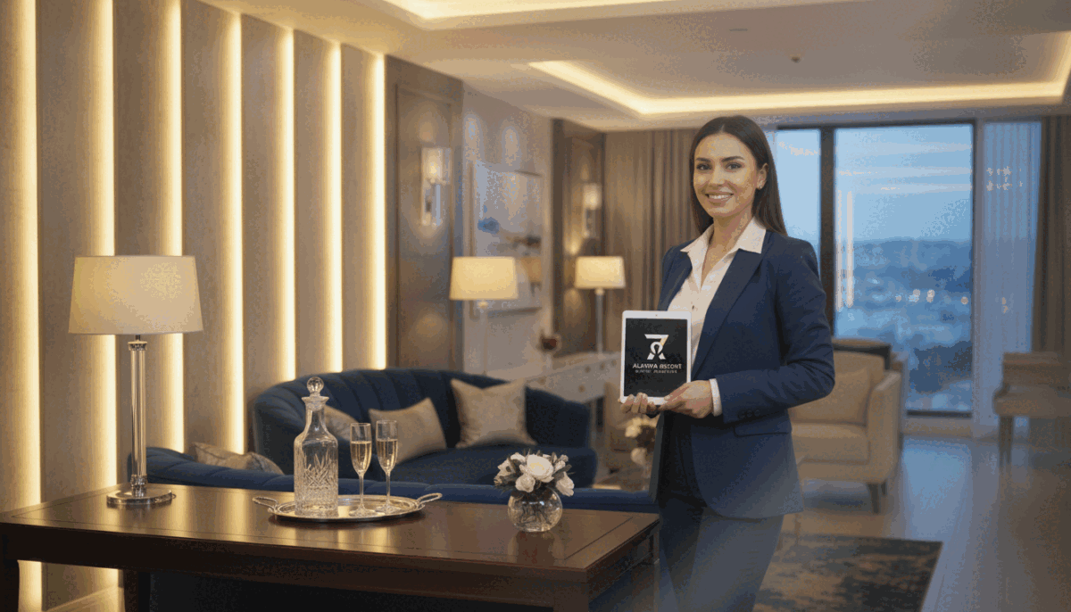 A sophisticated and elegant setting showcasing a high-quality escort service in Alanya. In the foreground, a professional woman dressed in smart business attire, exuding confidence and approachability, stands beside a luxurious table with a welcoming atmosphere. In the middle ground, subtle decorative elements such as tastefully arranged flowers and ambient lighting create a warm and inviting space. The background features an upscale lounge with soft, diffused lighting, accentuating the elegance of the surroundings. The mood is one of sophistication and professionalism, enhanced by a soft-focus lens effect to give the image a refined, polished look. The brand name "Alanya escort numara" can be subtly represented within the setting without direct display. A sophisticated and elegant setting showcasing a high-quality escort service in Alanya. In the foreground, a professional woman dressed in smart business attire, exuding confidence and approachability, stands beside a luxurious table with a welcoming atmosphere. In the middle ground, subtle decorative elements such as tastefully arranged flowers and ambient lighting create a warm and inviting space. The background features an upscale lounge with soft, diffused lighting, accentuating the elegance of the surroundings. The mood is one of sophistication and professionalism, enhanced by a soft-focus lens effect to give the image a refined, polished look. The brand name "Alanya escort numara" can be subtly represented within the setting without direct display.