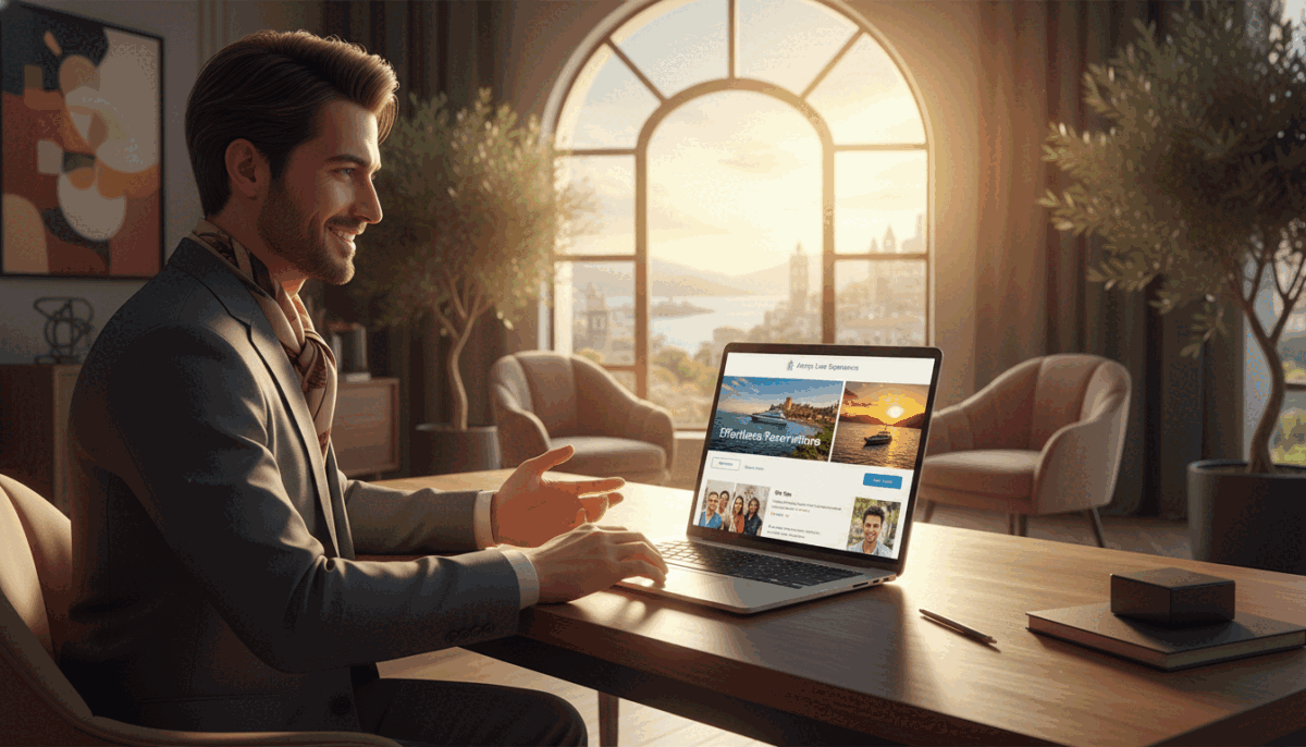 A sophisticated and inviting scene depicting a seamless reservation process for "alanya oral escort" services. In the foreground, a stylish, well-dressed professional sitting at a modern desk with a sleek laptop, showing a friendly smile while interacting with clients. In the middle ground, a user-friendly website interface on the laptop screen displays the easy booking options, featuring vibrant images of Alanya’s beautiful landscapes. The background showcases a tastefully decorated office space with warm lighting, enhancing a welcoming atmosphere. The overall mood is professional yet relaxed, emphasizing the ease and enjoyment of booking services, with sunlight streaming through a large window, creating a bright and engaging environment. A sophisticated and inviting scene depicting a seamless reservation process for "alanya oral escort" services. In the foreground, a stylish, well-dressed professional sitting at a modern desk with a sleek laptop, showing a friendly smile while interacting with clients. In the middle ground, a user-friendly website interface on the laptop screen displays the easy booking options, featuring vibrant images of Alanya’s beautiful landscapes. The background showcases a tastefully decorated office space with warm lighting, enhancing a welcoming atmosphere. The overall mood is professional yet relaxed, emphasizing the ease and enjoyment of booking services, with sunlight streaming through a large window, creating a bright and engaging environment.