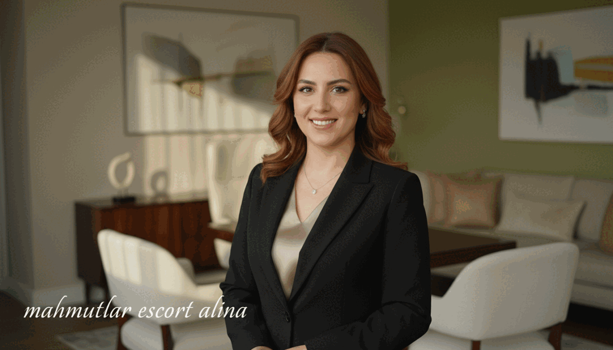 A sophisticated portrait of a professional escort profile named "mahmutlar escort alina". In the foreground, a charismatic individual dressed in elegant business attire, radiating confidence and approachability. Medium shot with a warm, inviting smile, conveying professionalism and charm. The middle ground features subtle elements of a stylish office setting with soft furnishings, hinting at discretion and luxury. The background includes a tastefully designed room with muted tones, creating an atmosphere of comfort and trust. Natural lighting enhances the scene, casting gentle shadows that add depth. The overall mood is welcoming and sophisticated, perfect for highlighting high-quality, trustworthy escort services in Mahmutlar. A sophisticated portrait of a professional escort profile named "mahmutlar escort alina". In the foreground, a charismatic individual dressed in elegant business attire, radiating confidence and approachability. Medium shot with a warm, inviting smile, conveying professionalism and charm. The middle ground features subtle elements of a stylish office setting with soft furnishings, hinting at discretion and luxury. The background includes a tastefully designed room with muted tones, creating an atmosphere of comfort and trust. Natural lighting enhances the scene, casting gentle shadows that add depth. The overall mood is welcoming and sophisticated, perfect for highlighting high-quality, trustworthy escort services in Mahmutlar.