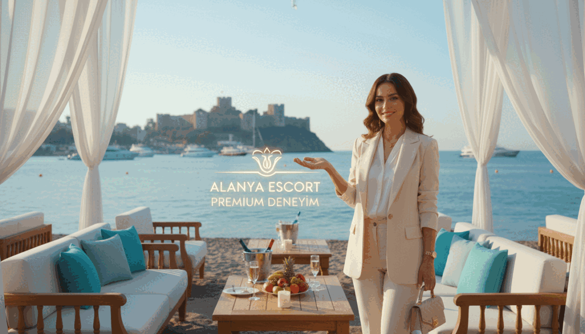 A stylish beachside scene in Alanya, showcasing the essence of VIP escort services. In the foreground, a welcoming professional dressed in elegant business attire, exuding confidence and charm. The middle ground features a luxurious beach lounge setup, adorned with plush seating and tasteful decor, evoking comfort and exclusivity. In the background, the stunning Alanya coastline melts into a turquoise sea under a clear blue sky. Soft sunlight casts a warm glow, enhancing the inviting atmosphere. The overall mood is sophisticated and serene, capturing the essence of "Alanya escort premium deneyim" while illustrating how customer satisfaction is prioritized. The composition should have a slight depth of field effect, focusing on the professional while slightly blurring the background. A stylish beachside scene in Alanya, showcasing the essence of VIP escort services. In the foreground, a welcoming professional dressed in elegant business attire, exuding confidence and charm. The middle ground features a luxurious beach lounge setup, adorned with plush seating and tasteful decor, evoking comfort and exclusivity. In the background, the stunning Alanya coastline melts into a turquoise sea under a clear blue sky. Soft sunlight casts a warm glow, enhancing the inviting atmosphere. The overall mood is sophisticated and serene, capturing the essence of "Alanya escort premium deneyim" while illustrating how customer satisfaction is prioritized. The composition should have a slight depth of field effect, focusing on the professional while slightly blurring the background.
