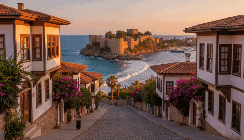 A vibrant and picturesque scene of Alanya, reflecting its rich history and culture. In the foreground, a charming, cobblestone street lined with traditional Turkish houses with red-tiled roofs, showcasing intricate architectural details. The middle ground features the iconic Alanya Castle perched on a rocky hill, surrounded by lush greenery, with waves gently crashing against the cliffs below. In the background, the azure Mediterranean Sea glimmers under a clear sky, creating a tranquil atmosphere. Soft, warm lighting enhances the inviting mood of the scene, giving it a golden hour glow. The focus is on this historical backdrop that embodies the essence of "Alanya party escort," highlighting the city's beautiful blend of modern lifestyle and cultural heritage. A vibrant and picturesque scene of Alanya, reflecting its rich history and culture. In the foreground, a charming, cobblestone street lined with traditional Turkish houses with red-tiled roofs, showcasing intricate architectural details. The middle ground features the iconic Alanya Castle perched on a rocky hill, surrounded by lush greenery, with waves gently crashing against the cliffs below. In the background, the azure Mediterranean Sea glimmers under a clear sky, creating a tranquil atmosphere. Soft, warm lighting enhances the inviting mood of the scene, giving it a golden hour glow. The focus is on this historical backdrop that embodies the essence of "Alanya party escort," highlighting the city's beautiful blend of modern lifestyle and cultural heritage.
