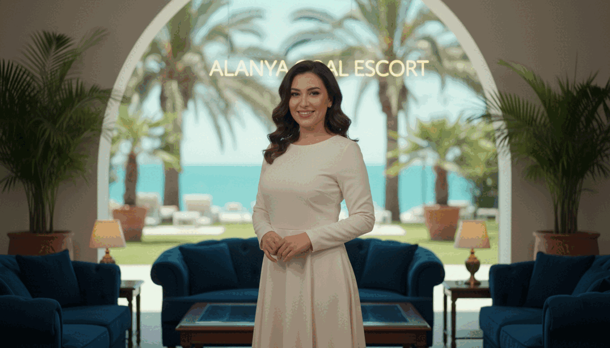 A vibrant and upscale setting in Alanya, showcasing a professional escort in modest, elegant attire, standing confidently in an inviting lounge area. She has a friendly smile and a welcoming posture, conveying warmth and professionalism. In the foreground, the escort features prominently, with soft, diffused lighting highlighting her features. The middle ground includes tasteful décor, like stylish furniture and ambient lighting that enhances the upscale atmosphere. In the background, lush greenery from a patio is visible, hinting at the Mediterranean climate. The composition is shot at eye level with a slight depth of field, creating a soft bokeh effect on the background. This image embodies the essence of “alanya oral escort,” reflecting warmth, professionalism, and sophistication in the realm of escort services. A vibrant and upscale setting in Alanya, showcasing a professional escort in modest, elegant attire, standing confidently in an inviting lounge area. She has a friendly smile and a welcoming posture, conveying warmth and professionalism. In the foreground, the escort features prominently, with soft, diffused lighting highlighting her features. The middle ground includes tasteful décor, like stylish furniture and ambient lighting that enhances the upscale atmosphere. In the background, lush greenery from a patio is visible, hinting at the Mediterranean climate. The composition is shot at eye level with a slight depth of field, creating a soft bokeh effect on the background. This image embodies the essence of “alanya oral escort,” reflecting warmth, professionalism, and sophistication in the realm of escort services.