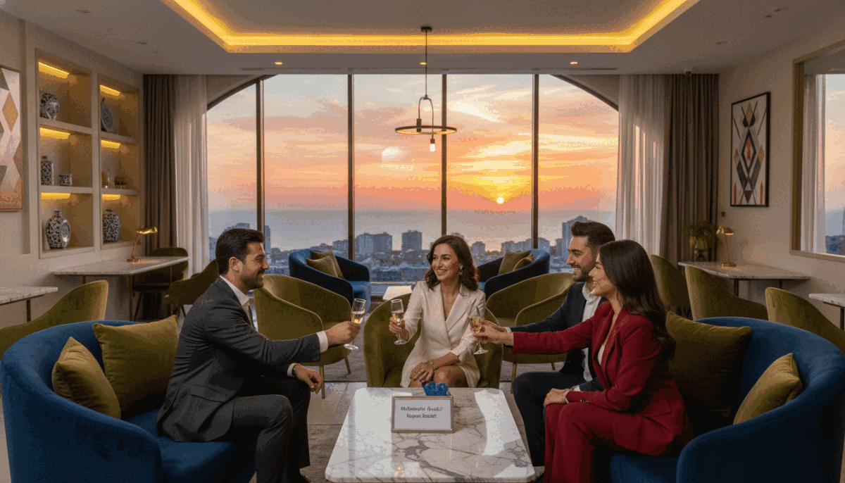 A vibrant scene in Mahmutlar depicting a luxurious lounge setting, with a focus on a sophisticated group of friends enjoying a high-class gathering. In the foreground, diverse individuals dressed in elegant business attire are engaged in delightful conversation, exuding warmth and camaraderie. The middle ground features plush seating, soft ambient lighting creating an inviting atmosphere, with modern decor that reflects the Mediterranean charm of Mahmutlar. In the background, large windows reveal a picturesque view of the coastal skyline, bathed in the golden hues of sunset. The overall mood conveys a sense of relaxation, exclusivity, and social connection, perfectly representing "mahmutlar analcı yapan escort". The image captures the essence of why clients would choose this service: professionalism, comfort, and an upscale experience. A vibrant scene in Mahmutlar depicting a luxurious lounge setting, with a focus on a sophisticated group of friends enjoying a high-class gathering. In the foreground, diverse individuals dressed in elegant business attire are engaged in delightful conversation, exuding warmth and camaraderie. The middle ground features plush seating, soft ambient lighting creating an inviting atmosphere, with modern decor that reflects the Mediterranean charm of Mahmutlar. In the background, large windows reveal a picturesque view of the coastal skyline, bathed in the golden hues of sunset. The overall mood conveys a sense of relaxation, exclusivity, and social connection, perfectly representing "mahmutlar analcı yapan escort". The image captures the essence of why clients would choose this service: professionalism, comfort, and an upscale experience.