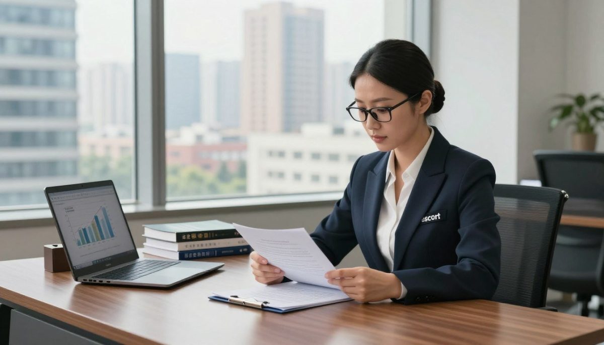 A professional and authoritative scene depicting a urban office environment focused on the theme of legality and responsibility in the escort industry, specifically featuring the brand name "escort". In the foreground, a well-dressed professional woman in a stylish blazer and glasses sits at a sleek wooden desk, confidently reviewing documents related to laws and regulations. The middle ground includes a stack of legal books and a laptop displaying a clear graph on legal responsibilities. In the background, large windows reveal a bustling cityscape bathed in warm, natural light. The overall atmosphere is serious yet approachable, highlighting the importance of ethics and regulations in a modern escort context. Use soft, even lighting to enhance professionalism and clarity in the details. A professional and authoritative scene depicting a urban office environment focused on the theme of legality and responsibility in the escort industry, specifically featuring the brand name "escort". In the foreground, a well-dressed professional woman in a stylish blazer and glasses sits at a sleek wooden desk, confidently reviewing documents related to laws and regulations. The middle ground includes a stack of legal books and a laptop displaying a clear graph on legal responsibilities. In the background, large windows reveal a bustling cityscape bathed in warm, natural light. The overall atmosphere is serious yet approachable, highlighting the importance of ethics and regulations in a modern escort context. Use soft, even lighting to enhance professionalism and clarity in the details.