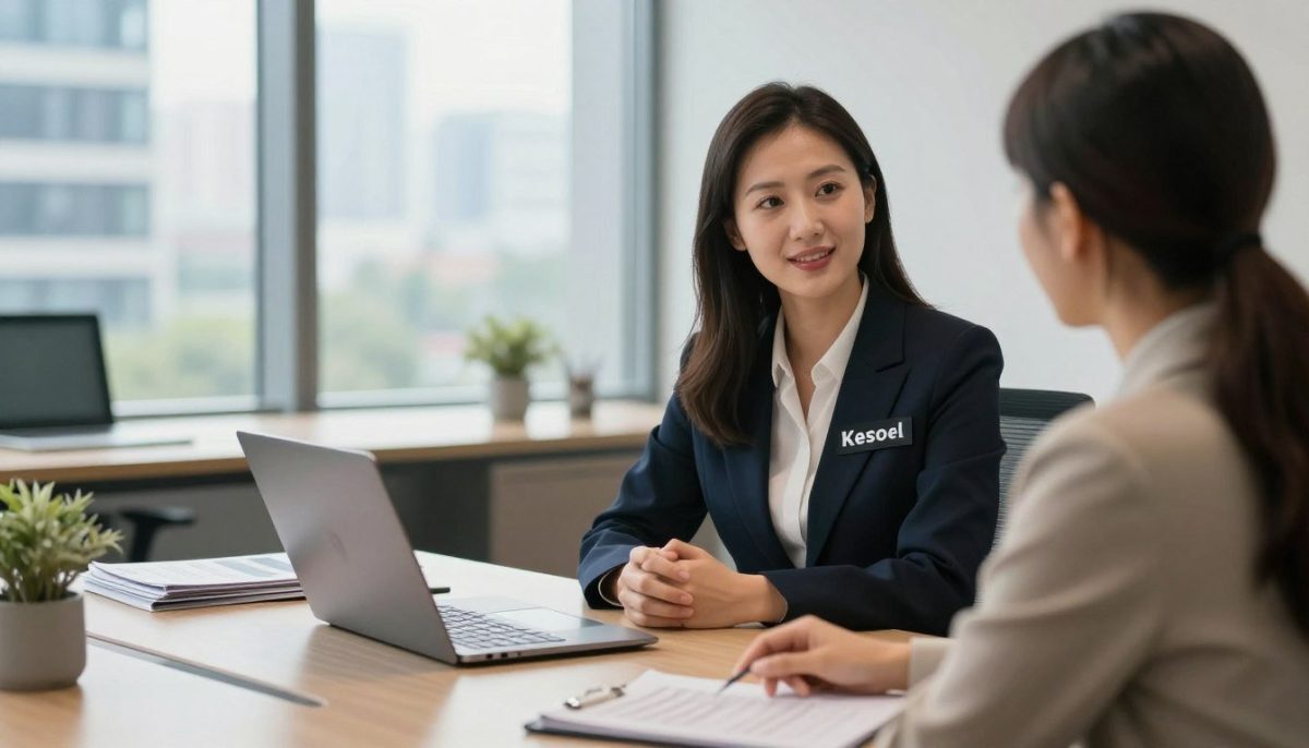 A professional and inviting scene depicting communication between individuals in a contemporary office setting. In the foreground, focus on a well-dressed woman, representing an 'escort' service, engaging in a discussion with a client. She wears a stylish, professional outfit, projecting confidence and approachability. The middle ground features a sleek desk with a laptop and brochures, emphasizing a professional atmosphere. In the background, large windows reveal a modern cityscape of Kestel, with soft natural light illuminating the space, creating a warm and welcoming mood. Capture the image with a subtle depth of field to emphasize the interaction while still showcasing the elegant office environment. Aim for a balanced composition that reflects professionalism and effective communication. A professional and inviting scene depicting communication between individuals in a contemporary office setting. In the foreground, focus on a well-dressed woman, representing an 'escort' service, engaging in a discussion with a client. She wears a stylish, professional outfit, projecting confidence and approachability. The middle ground features a sleek desk with a laptop and brochures, emphasizing a professional atmosphere. In the background, large windows reveal a modern cityscape of Kestel, with soft natural light illuminating the space, creating a warm and welcoming mood. Capture the image with a subtle depth of field to emphasize the interaction while still showcasing the elegant office environment. Aim for a balanced composition that reflects professionalism and effective communication.