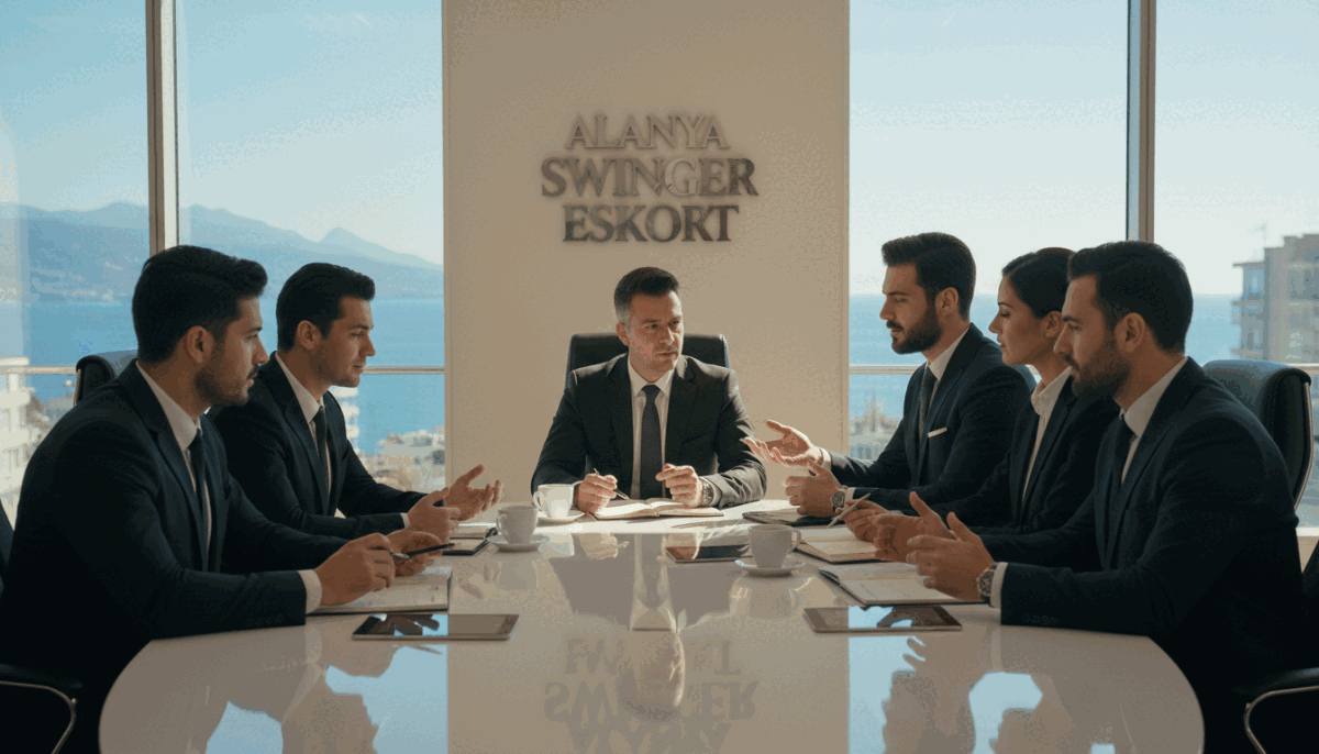 A professional business meeting scene depicting high service quality in a luxurious, modern office setting. In the foreground, a diverse group of well-dressed individuals engaged in a focused discussion, showcasing collaboration and professionalism. In the middle ground, an elegant conference table adorned with sleek technology and notepads, symbolizing attention to detail. The background features large windows revealing a bright and sunny view of Alanya's coast, emphasizing an atmosphere of trust and reliability. Soft, natural light streams in, creating a welcoming and warm ambiance. The brand name "alanya swinger eskort" subtly integrated as part of the office decor without being overt, promoting a sense of high-quality service. The overall mood is professional, inviting, and contemporary, reflecting key factors influencing service quality. A professional business meeting scene depicting high service quality in a luxurious, modern office setting. In the foreground, a diverse group of well-dressed individuals engaged in a focused discussion, showcasing collaboration and professionalism. In the middle ground, an elegant conference table adorned with sleek technology and notepads, symbolizing attention to detail. The background features large windows revealing a bright and sunny view of Alanya's coast, emphasizing an atmosphere of trust and reliability. Soft, natural light streams in, creating a welcoming and warm ambiance. The brand name "alanya swinger eskort" subtly integrated as part of the office decor without being overt, promoting a sense of high-quality service. The overall mood is professional, inviting, and contemporary, reflecting key factors influencing service quality.