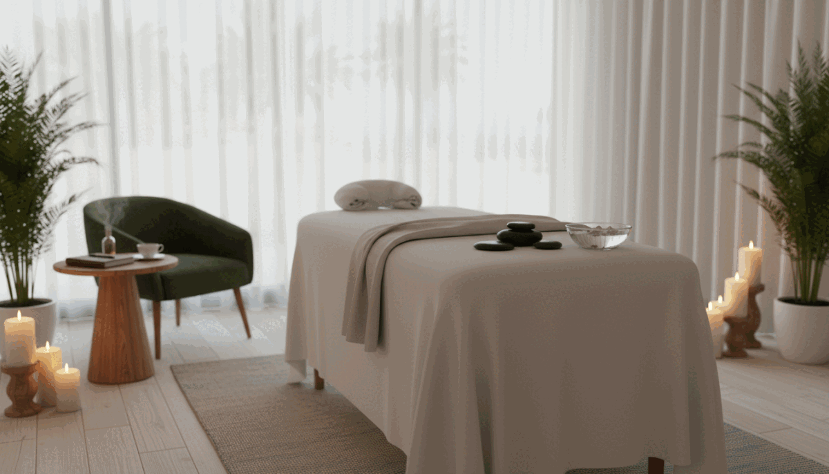 A serene and professional massage therapy room, featuring soft, ambient lighting that creates a calm atmosphere. In the foreground, a neatly arranged massage table with a fresh, white sheet, surrounded by elegant decor such as plants and candles for a tranquil ambiance. In the middle ground, a discreet consultation area with a comfortable chair and a small table, emphasizing privacy and confidentiality. The background includes a softly blurred view of a window with sheer curtains, allowing gentle natural light to filter in. The overall mood conveys safety and professionalism, reflecting the essence of "alanya swinger eskort" services in Alanya, while ensuring a sense of trust and comfort in the environment. A serene and professional massage therapy room, featuring soft, ambient lighting that creates a calm atmosphere. In the foreground, a neatly arranged massage table with a fresh, white sheet, surrounded by elegant decor such as plants and candles for a tranquil ambiance. In the middle ground, a discreet consultation area with a comfortable chair and a small table, emphasizing privacy and confidentiality. The background includes a softly blurred view of a window with sheer curtains, allowing gentle natural light to filter in. The overall mood conveys safety and professionalism, reflecting the essence of "alanya swinger eskort" services in Alanya, while ensuring a sense of trust and comfort in the environment.