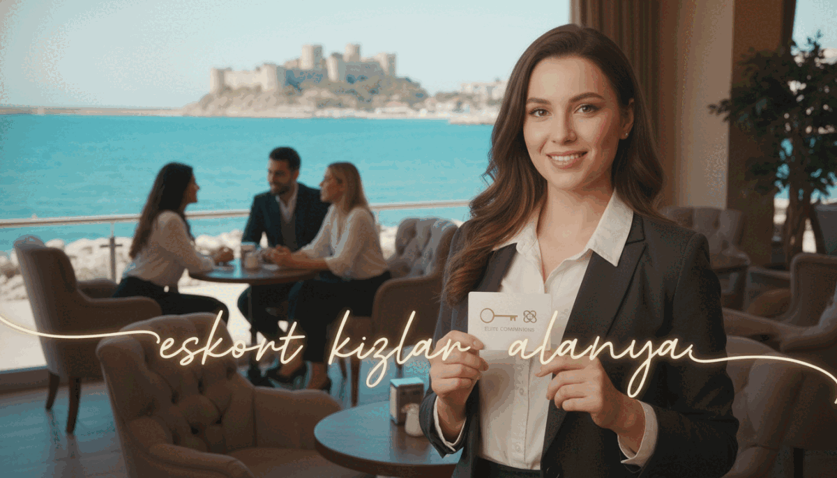 A serene scene depicting a picturesque location in Alanya, focusing on the ideal escort partner selection process. In the foreground, a confident, professionally dressed woman, embodying elegance and approachability, stands with a warm smile, surrounded by subtle symbols of quality and companionship. The middle ground features a cozy, well-lit café setting with soft lighting creating a welcoming atmosphere. Guests with diverse appearances enjoy conversations, reflecting trust and discretion. In the background, the stunning Alanya coastline is visible, with its turquoise waters and historical castle, accentuating a sense of beauty and leisure. The mood is inviting, emphasizing professionalism and a quality experience. The branding "eskort kızlar alanya" is subtly implied through the ambiance of the scene. A serene scene depicting a picturesque location in Alanya, focusing on the ideal escort partner selection process. In the foreground, a confident, professionally dressed woman, embodying elegance and approachability, stands with a warm smile, surrounded by subtle symbols of quality and companionship. The middle ground features a cozy, well-lit café setting with soft lighting creating a welcoming atmosphere. Guests with diverse appearances enjoy conversations, reflecting trust and discretion. In the background, the stunning Alanya coastline is visible, with its turquoise waters and historical castle, accentuating a sense of beauty and leisure. The mood is inviting, emphasizing professionalism and a quality experience. The branding "eskort kızlar alanya" is subtly implied through the ambiance of the scene.
