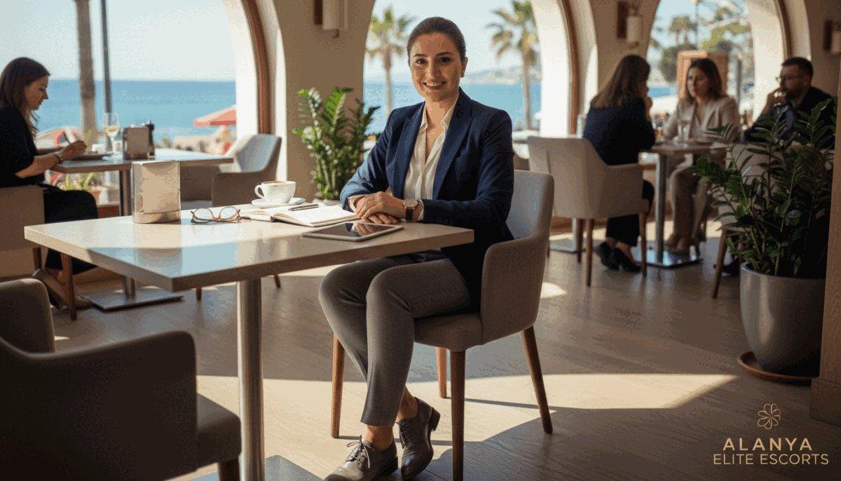 A sophisticated and elegant scene featuring a well-dressed, educated escort sitting at a sleek, modern table in a chic café in Alanya. The foreground highlights the escort, a confident individual in a tailored blazer and smart trousers, exuding professionalism and charm. In the middle ground, a coffee cup and an open notebook filled with notes suggest a business discussion. The background features a stylish café ambiance, with light streaming in through large windows, casting soft shadows. The mood is warm and inviting, promoting a sense of trust and professionalism. Capture the essence of "alanya swinger eskort" as a symbol of high-quality service, emphasizing the blend of relaxation and sophistication in this bustling environment. A sophisticated and elegant scene featuring a well-dressed, educated escort sitting at a sleek, modern table in a chic café in Alanya. The foreground highlights the escort, a confident individual in a tailored blazer and smart trousers, exuding professionalism and charm. In the middle ground, a coffee cup and an open notebook filled with notes suggest a business discussion. The background features a stylish café ambiance, with light streaming in through large windows, casting soft shadows. The mood is warm and inviting, promoting a sense of trust and professionalism. Capture the essence of "alanya swinger eskort" as a symbol of high-quality service, emphasizing the blend of relaxation and sophistication in this bustling environment.