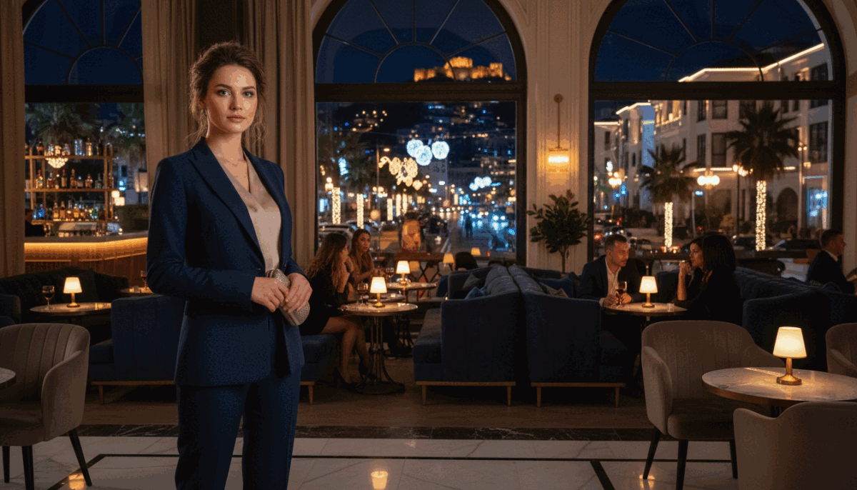 A sophisticated and elegant scene reflecting the essence of "alanya gece hayatı eskortları". In the foreground, a well-dressed professional individual exudes confidence, wearing tailored business attire in a chic urban setting. The middle ground showcases a stylish, upscale lounge filled with softly lit tables and ambient lighting, giving a warm and inviting atmosphere. Behind them, the vibrant nightlife of Alanya can be seen with subtle hints of bustling streets, beautifully decorated buildings, and glowing city lights. The mood is upscale and luxurious, capturing the essence of elite services while ensuring a sense of professionalism and trust. The composition is framed with a slight depth-of-field effect to highlight the subject while softly blurring the background, creating an intimate and inviting vibe. A sophisticated and elegant scene reflecting the essence of "alanya gece hayatı eskortları". In the foreground, a well-dressed professional individual exudes confidence, wearing tailored business attire in a chic urban setting. The middle ground showcases a stylish, upscale lounge filled with softly lit tables and ambient lighting, giving a warm and inviting atmosphere. Behind them, the vibrant nightlife of Alanya can be seen with subtle hints of bustling streets, beautifully decorated buildings, and glowing city lights. The mood is upscale and luxurious, capturing the essence of elite services while ensuring a sense of professionalism and trust. The composition is framed with a slight depth-of-field effect to highlight the subject while softly blurring the background, creating an intimate and inviting vibe.