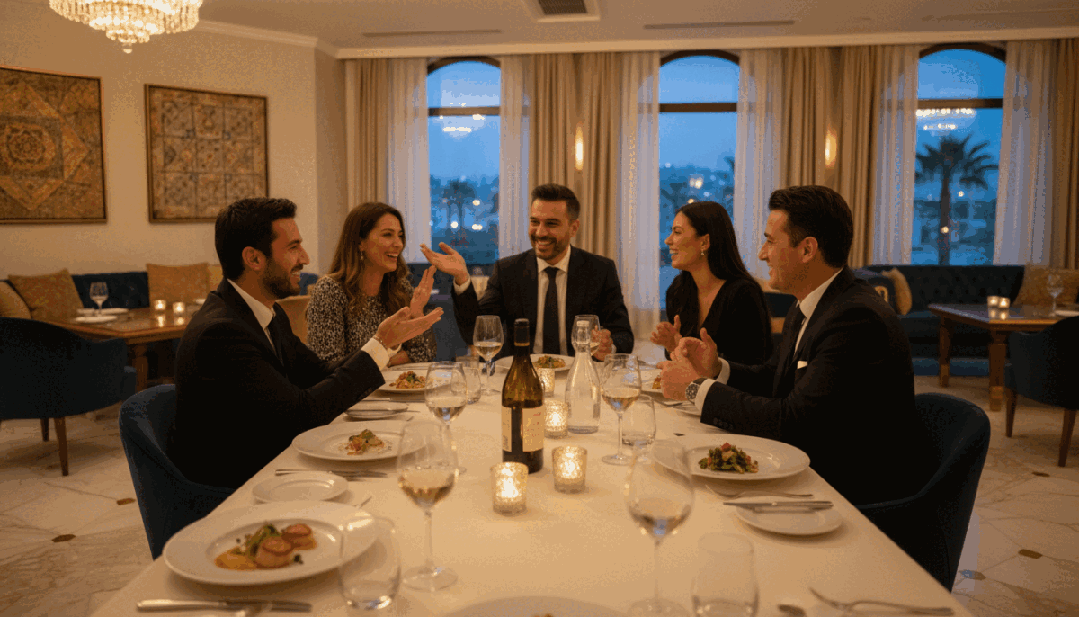 A sophisticated scene depicting the concept of a "quality experience" in a luxurious setting. In the foreground, an elegantly arranged table with fine dining elements, including crystal glassware and gourmet dishes. The middle ground features well-dressed individuals in professional attire engaged in lively conversation, showcasing a sense of connection and enjoyment. In the background, a softly lit ambiance with plush décor, hinting at an upscale venue. The lighting is warm and inviting, creating an atmosphere of intimacy and sophistication. The scene subtly incorporates elements reflective of Alanya, such as local art or decor. This image represents the essence of "kaliteli deneyim" and the brand "alanya swinger eskort" without any text or explicit content. A sophisticated scene depicting the concept of a "quality experience" in a luxurious setting. In the foreground, an elegantly arranged table with fine dining elements, including crystal glassware and gourmet dishes. The middle ground features well-dressed individuals in professional attire engaged in lively conversation, showcasing a sense of connection and enjoyment. In the background, a softly lit ambiance with plush décor, hinting at an upscale venue. The lighting is warm and inviting, creating an atmosphere of intimacy and sophistication. The scene subtly incorporates elements reflective of Alanya, such as local art or decor. This image represents the essence of "kaliteli deneyim" and the brand "alanya swinger eskort" without any text or explicit content.
