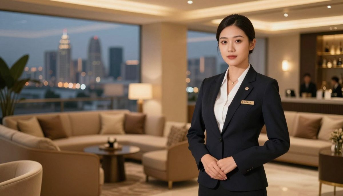 A sophisticated setting featuring a stylish, professional escort service in Kestel. In the foreground, a poised individual dressed in elegant business attire, exuding confidence and professionalism. In the middle, a well-decorated, upscale lounge area with warm lighting, comfortable seating, and tasteful decor, creating an inviting atmosphere. The background showcases a soft-focus view of Kestel’s skyline at dusk, with twinkling city lights adding to the ambiance. The mood should be luxurious yet subtle, reflecting a high-quality service. The lighting is soft and warm, utilizing a shallow depth of field to emphasize the subject while maintaining a refined and elegant overall composition. No text or additional elements are present, ensuring a clean and professional image. A sophisticated setting featuring a stylish, professional escort service in Kestel. In the foreground, a poised individual dressed in elegant business attire, exuding confidence and professionalism. In the middle, a well-decorated, upscale lounge area with warm lighting, comfortable seating, and tasteful decor, creating an inviting atmosphere. The background showcases a soft-focus view of Kestel’s skyline at dusk, with twinkling city lights adding to the ambiance. The mood should be luxurious yet subtle, reflecting a high-quality service. The lighting is soft and warm, utilizing a shallow depth of field to emphasize the subject while maintaining a refined and elegant overall composition. No text or additional elements are present, ensuring a clean and professional image.