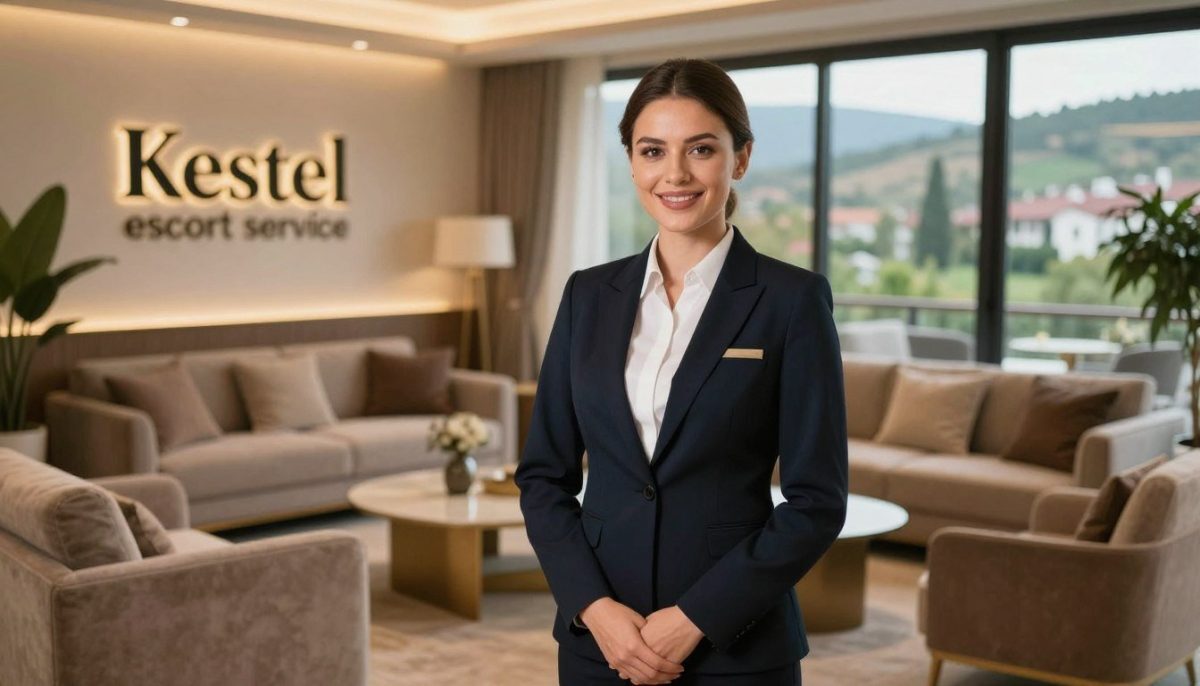 A stylish and modern luxury setting representing Kestel escort services, featuring an elegant, well-dressed individual in professional attire, standing confidently in the foreground with a warm smile. The middle ground showcases a tastefully decorated lounge with plush seating, soft lighting, and decorative touches that evoke a sense of comfort and sophistication. In the background, a scenic view of Kestel, with gentle hills and greenery, adding to the serene atmosphere. The lighting is soft and inviting, casting a warm glow, while the angle is slightly elevated, providing a panoramic view of the scene. The overall mood is welcoming and upscale, capturing the essence of quality service and security in the escort industry. A stylish and modern luxury setting representing Kestel escort services, featuring an elegant, well-dressed individual in professional attire, standing confidently in the foreground with a warm smile. The middle ground showcases a tastefully decorated lounge with plush seating, soft lighting, and decorative touches that evoke a sense of comfort and sophistication. In the background, a scenic view of Kestel, with gentle hills and greenery, adding to the serene atmosphere. The lighting is soft and inviting, casting a warm glow, while the angle is slightly elevated, providing a panoramic view of the scene. The overall mood is welcoming and upscale, capturing the essence of quality service and security in the escort industry.