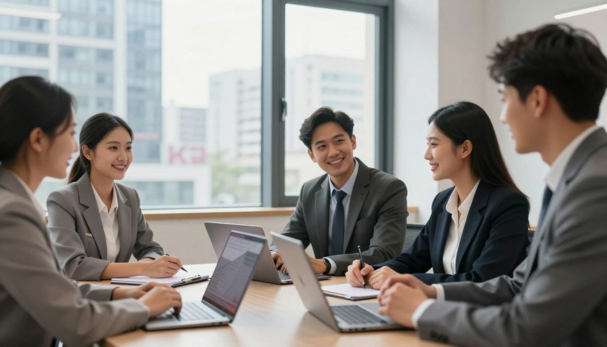 A stylish, modern office setting showcasing a warm and inviting atmosphere. In the foreground, a diverse group of professionally dressed individuals, engaged in a friendly discussion, are seated around a sleek table with laptops and notepads, reflecting a sense of collaboration and customer satisfaction. In the middle ground, a large window provides natural light, illuminating the scene, with a cityscape view of Kestel creating a vibrant backdrop. The lighting is soft and promotes a positive mood, highlighting the expressions of satisfaction and engagement on the individuals’ faces as they share their experiences with the escort service. The overall composition invites viewers to feel the energy of appreciation and professionalism within the escort industry. A stylish, modern office setting showcasing a warm and inviting atmosphere. In the foreground, a diverse group of professionally dressed individuals, engaged in a friendly discussion, are seated around a sleek table with laptops and notepads, reflecting a sense of collaboration and customer satisfaction. In the middle ground, a large window provides natural light, illuminating the scene, with a cityscape view of Kestel creating a vibrant backdrop. The lighting is soft and promotes a positive mood, highlighting the expressions of satisfaction and engagement on the individuals’ faces as they share their experiences with the escort service. The overall composition invites viewers to feel the energy of appreciation and professionalism within the escort industry.