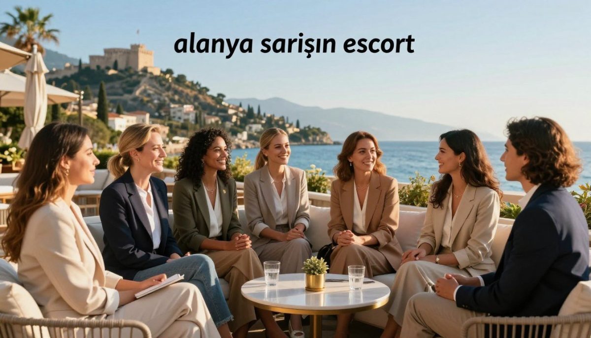 A vibrant scene capturing the essence of "alanya sarışın escort" services in a tasteful and professional manner. In the foreground, a group of stylishly dressed consultants and social companions represent various backgrounds, engaged in lively conversation and laughter. Each individual is wearing smart business attire or modest casual clothing, reflecting an inviting atmosphere. The middle ground showcases a beautifully arranged outdoor lounge area overlooking the stunning Alanya coastline, with soft cushions and elegant décor, bathed in warm golden sunlight. In the background, the iconic Alanya castle is visible against a clear blue sky, adding a picturesque element. The mood is sophisticated and welcoming, encouraging a sense of connection and engagement among the companions and their guests, with gentle light enhancing the scene's warmth. A vibrant scene capturing the essence of "alanya sarışın escort" services in a tasteful and professional manner. In the foreground, a group of stylishly dressed consultants and social companions represent various backgrounds, engaged in lively conversation and laughter. Each individual is wearing smart business attire or modest casual clothing, reflecting an inviting atmosphere. The middle ground showcases a beautifully arranged outdoor lounge area overlooking the stunning Alanya coastline, with soft cushions and elegant décor, bathed in warm golden sunlight. In the background, the iconic Alanya castle is visible against a clear blue sky, adding a picturesque element. The mood is sophisticated and welcoming, encouraging a sense of connection and engagement among the companions and their guests, with gentle light enhancing the scene's warmth.