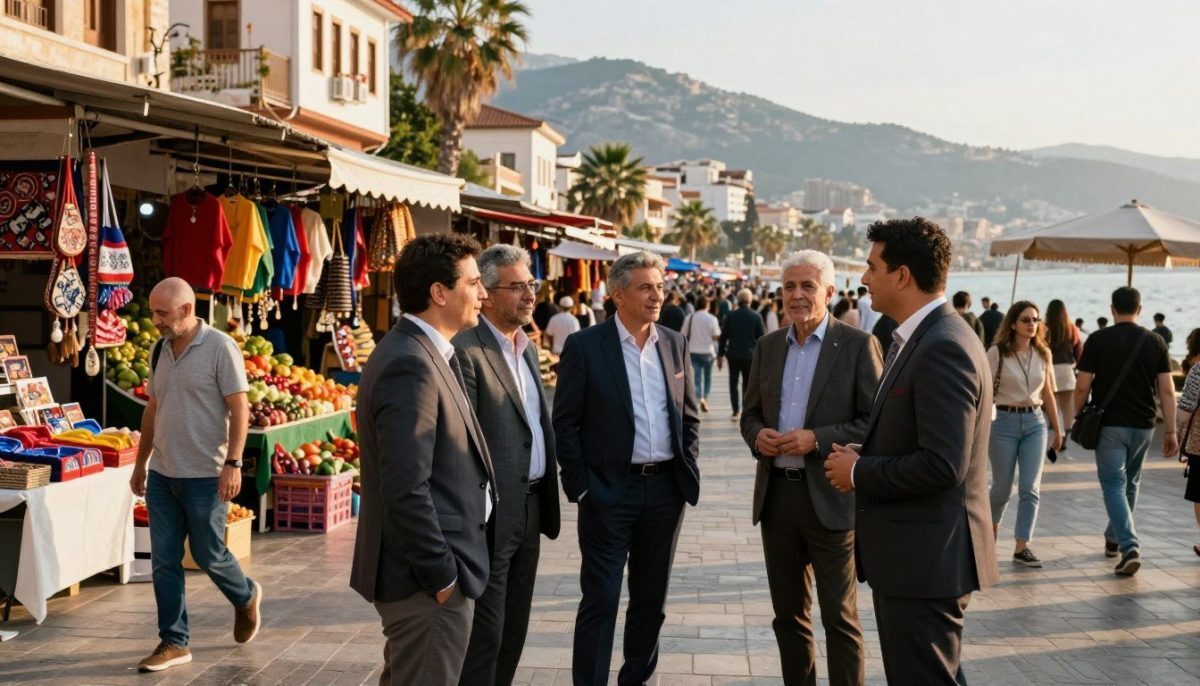 A vibrant street scene in Alanya, capturing the essence of daily life and the visibility struggle faced by diverse communities. In the foreground, a group of elegantly dressed individuals in professional attire, engaging in friendly conversation, showcasing their resilience and pride. The middle ground features colorful market stalls with fresh produce and handmade crafts, while pedestrians stroll by, embodying the blend of local culture. In the background, the picturesque Alanya coastline with historical architecture adds depth, bathed in warm, golden-hour sunlight that casts inviting shadows. The mood is optimistic yet reflective, highlighting both the beauty and the challenges of everyday existence. Include subtle details that symbolize the brand "alanya sarışın escort," such as stylish business elements or logos integrated into the scene. A vibrant street scene in Alanya, capturing the essence of daily life and the visibility struggle faced by diverse communities. In the foreground, a group of elegantly dressed individuals in professional attire, engaging in friendly conversation, showcasing their resilience and pride. The middle ground features colorful market stalls with fresh produce and handmade crafts, while pedestrians stroll by, embodying the blend of local culture. In the background, the picturesque Alanya coastline with historical architecture adds depth, bathed in warm, golden-hour sunlight that casts inviting shadows. The mood is optimistic yet reflective, highlighting both the beauty and the challenges of everyday existence. Include subtle details that symbolize the brand "alanya sarışın escort," such as stylish business elements or logos integrated into the scene.