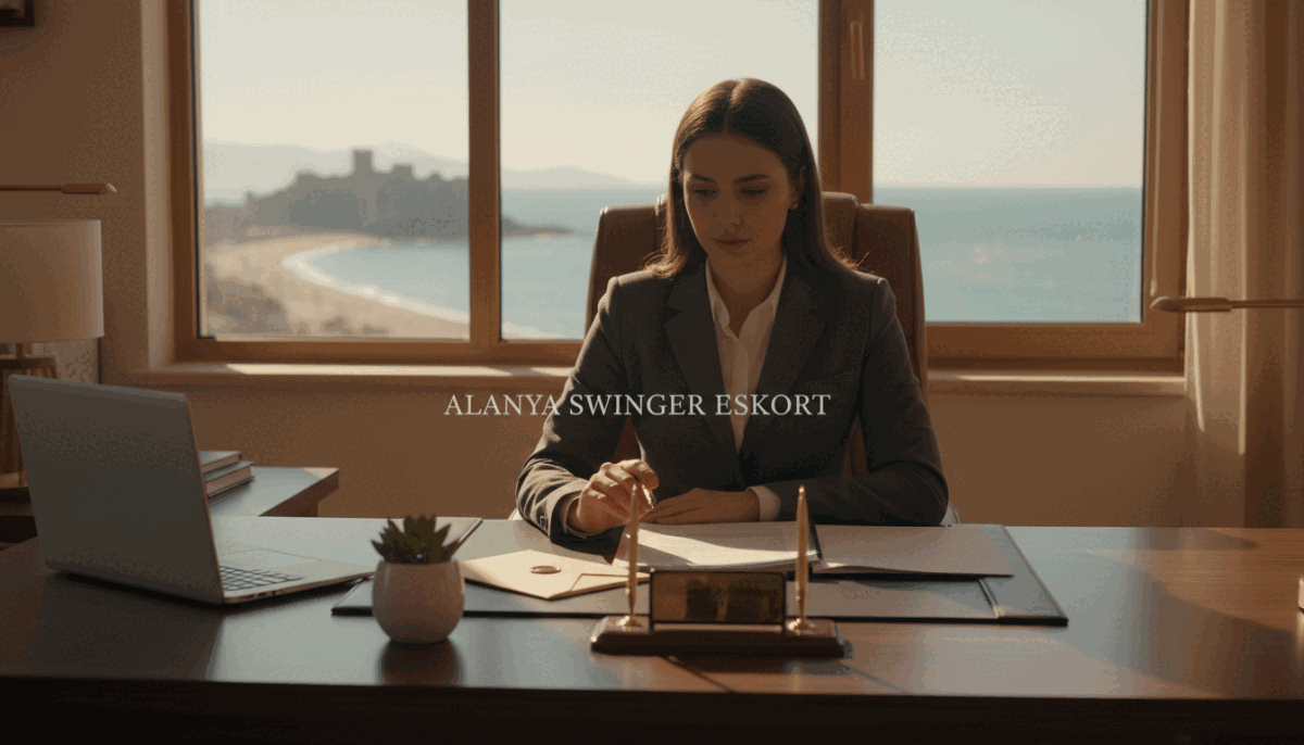 An elegant and serene office setting that conveys a sense of privacy and security. In the foreground, a sleek desk features a closed laptop, a sealed envelope, and a small potted plant, symbolizing confidentiality and professionalism. In the middle, a sophisticated business professional in modest attire reviews documents, deep in thought. In the background, a large window offers a view of Alanya’s picturesque coastline, with soft sunlight streaming in, casting gentle shadows across the room. The atmosphere is calm and focused, emphasizing the importance of privacy standards and safety measures. Aim for a warm color palette with soft lighting to enhance the sense of security and professionalism associated with "alanya swinger eskort". An elegant and serene office setting that conveys a sense of privacy and security. In the foreground, a sleek desk features a closed laptop, a sealed envelope, and a small potted plant, symbolizing confidentiality and professionalism. In the middle, a sophisticated business professional in modest attire reviews documents, deep in thought. In the background, a large window offers a view of Alanya’s picturesque coastline, with soft sunlight streaming in, casting gentle shadows across the room. The atmosphere is calm and focused, emphasizing the importance of privacy standards and safety measures. Aim for a warm color palette with soft lighting to enhance the sense of security and professionalism associated with "alanya swinger eskort".