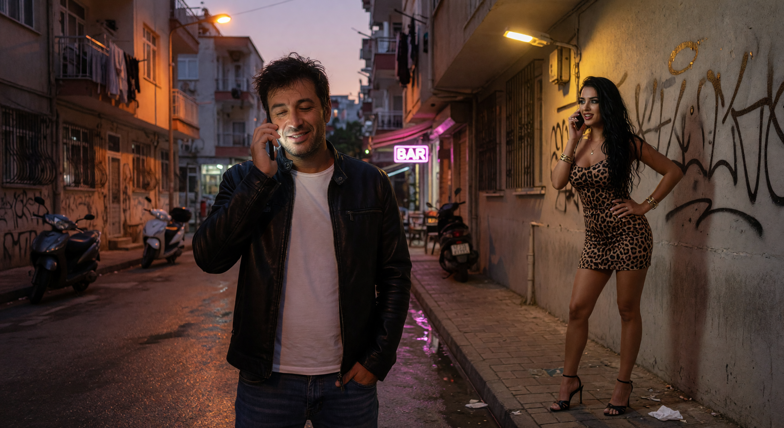Alanya escort bayan ile sıcak gece sahnesi